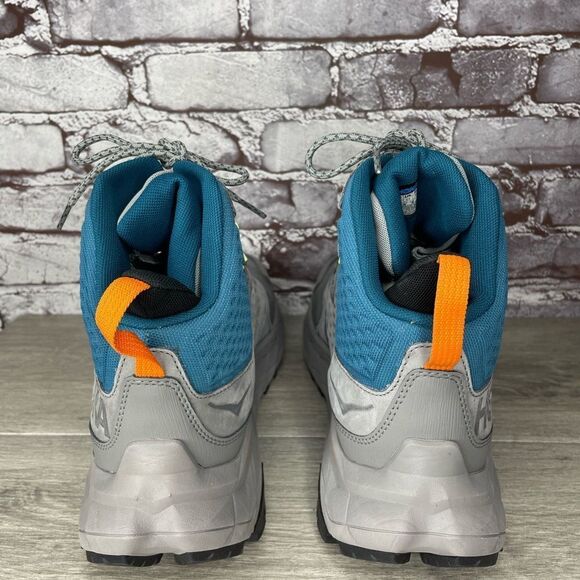 COPY - COPY - Hoka One Anacapa Mid GTX Gray Blue Hiking Boots 1122018-SBCRL Men… - Picture 8 of 16